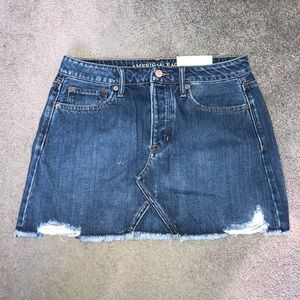 NEW! Denim mini skirt AE